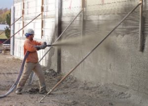 Guniting or Shotcrete